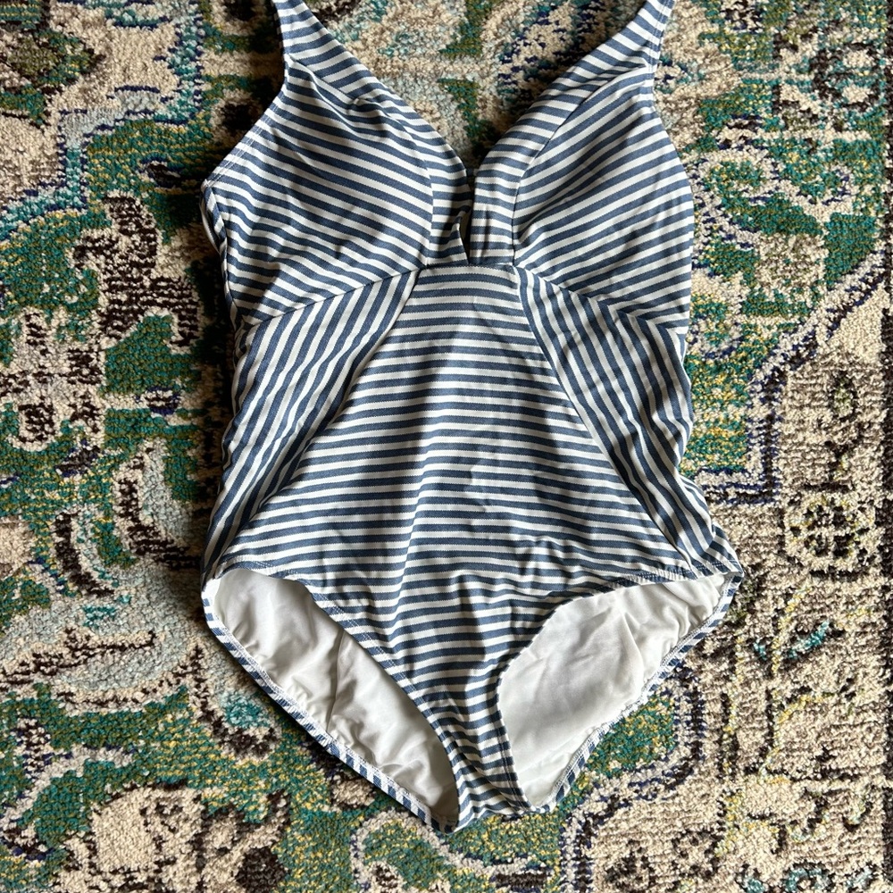 Striped One-Piece Swimsuit